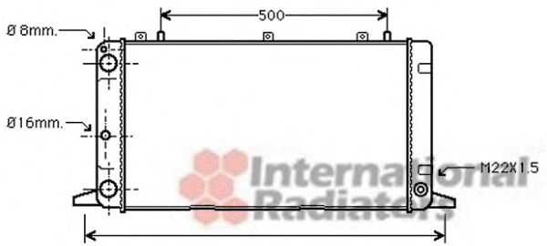 Imagine Radiator, racire motor VAN WEZEL 03002098