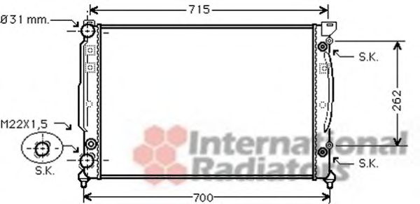 Imagine Radiator, racire motor VAN WEZEL 03002109