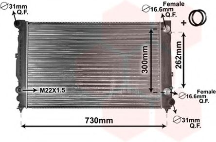 Imagine Radiator, racire motor VAN WEZEL 03002125