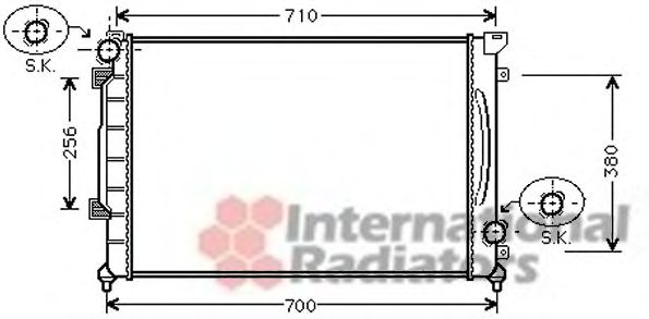 Imagine Radiator, racire motor VAN WEZEL 03002139