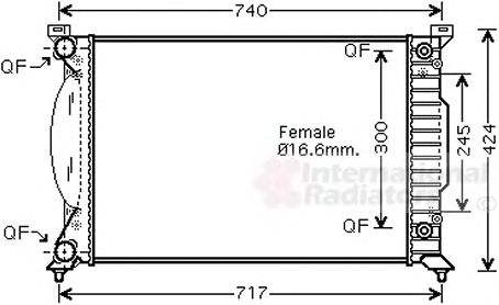 Imagine Radiator, racire motor VAN WEZEL 03002202