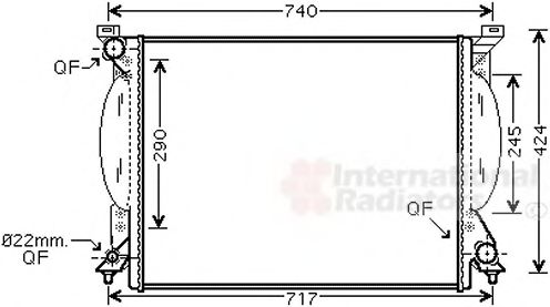 Imagine Radiator, racire motor VAN WEZEL 03002204