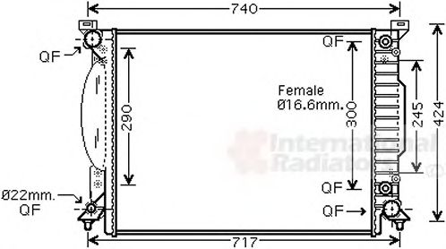 Imagine Radiator, racire motor VAN WEZEL 03002205