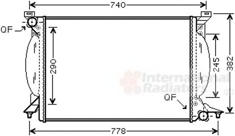 Imagine Radiator, racire motor VAN WEZEL 03002206