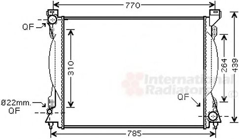 Imagine Radiator, racire motor VAN WEZEL 03002230