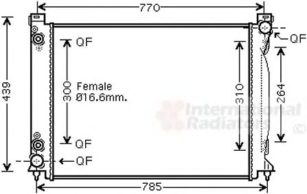 Imagine Radiator, racire motor VAN WEZEL 03002232