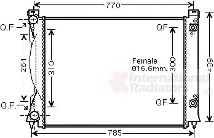 Imagine Radiator, racire motor VAN WEZEL 03002234