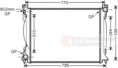 Imagine Radiator, racire motor VAN WEZEL 03002235