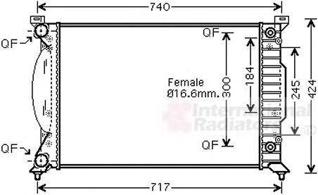 Imagine Radiator, racire motor VAN WEZEL 03002241