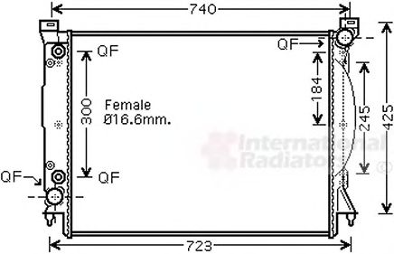 Imagine Radiator, racire motor VAN WEZEL 03002246