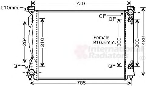 Imagine Radiator, racire motor VAN WEZEL 03002253