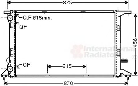 Imagine Radiator, racire motor VAN WEZEL 03002292