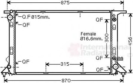 Imagine Radiator, racire motor VAN WEZEL 03002309