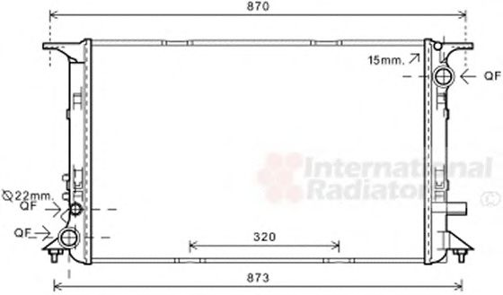 Imagine Radiator, racire motor VAN WEZEL 03002328