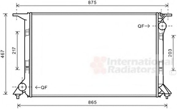 Imagine Radiator, racire motor VAN WEZEL 03002331