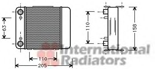 Imagine Radiator ulei, ulei motor VAN WEZEL 03003147