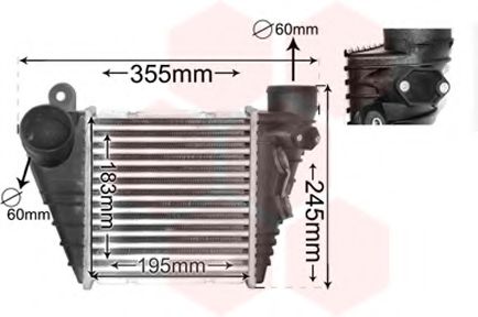 Imagine Intercooler, compresor VAN WEZEL 03004172