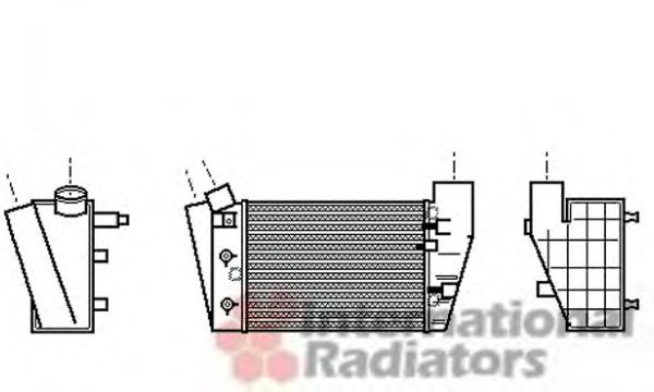 Imagine Intercooler, compresor VAN WEZEL 03004188