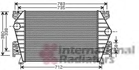 Imagine Intercooler, compresor VAN WEZEL 03004191