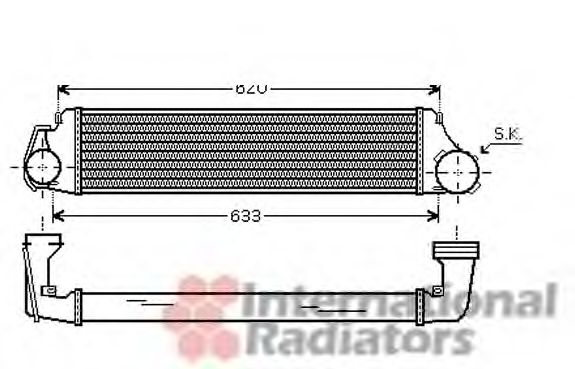 Imagine Intercooler, compresor VAN WEZEL 03004224