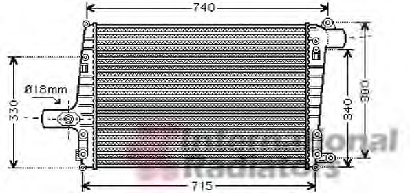 Imagine Intercooler, compresor VAN WEZEL 03004259