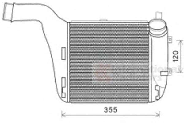 Imagine Intercooler, compresor VAN WEZEL 03004316