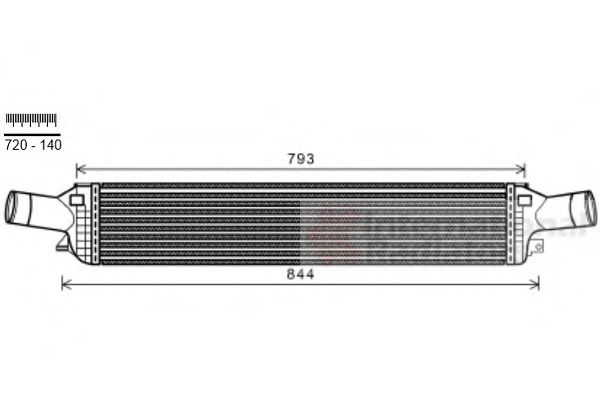 Imagine Intercooler, compresor VAN WEZEL 03004319