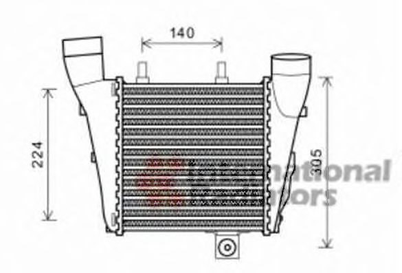 Imagine Intercooler, compresor VAN WEZEL 03004320