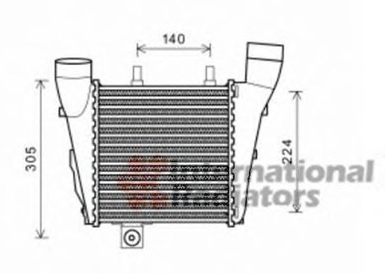 Imagine Intercooler, compresor VAN WEZEL 03004321