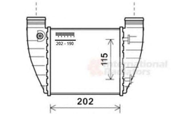 Imagine Intercooler, compresor VAN WEZEL 03004345