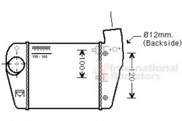 Imagine Intercooler, compresor VAN WEZEL 03004350