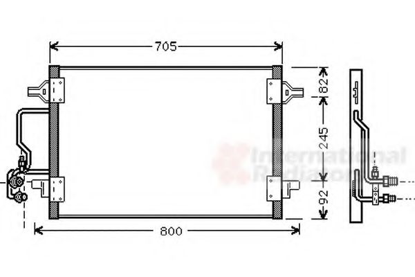 Imagine Condensator, climatizare VAN WEZEL 03005175