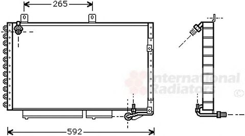 Imagine Condensator, climatizare VAN WEZEL 03005184