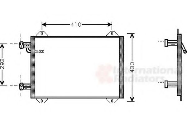 Imagine Condensator, climatizare VAN WEZEL 03005193