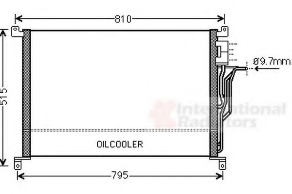 Imagine Condensator, climatizare VAN WEZEL 03005301