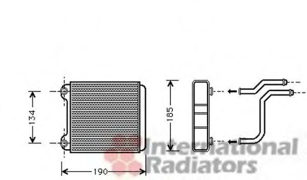 Imagine Schimbator caldura, incalzire habitaclu VAN WEZEL 03006183