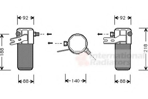 Imagine uscator,aer conditionat VAN WEZEL 0300D012