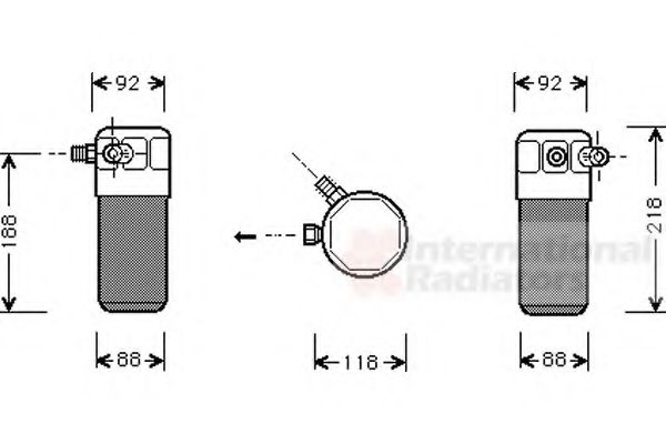 Imagine uscator,aer conditionat VAN WEZEL 0300D153