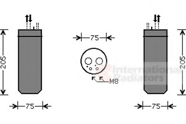 Imagine uscator,aer conditionat VAN WEZEL 0300D209