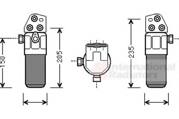 Imagine uscator,aer conditionat VAN WEZEL 0300D300