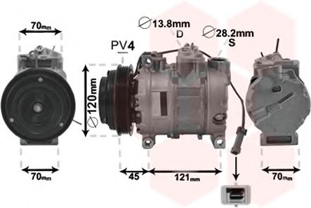 Imagine Compresor, climatizare VAN WEZEL 0300K379