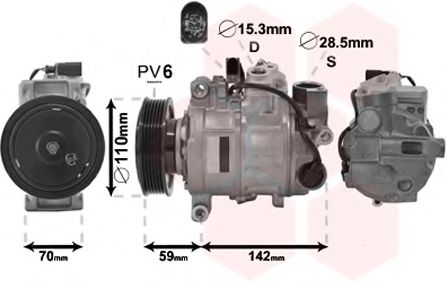 Imagine Compresor, climatizare VAN WEZEL 0300K380