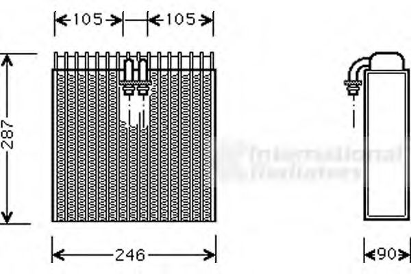 Imagine evaporator,aer conditionat VAN WEZEL 0300V031