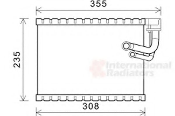 Imagine evaporator,aer conditionat VAN WEZEL 0300V326