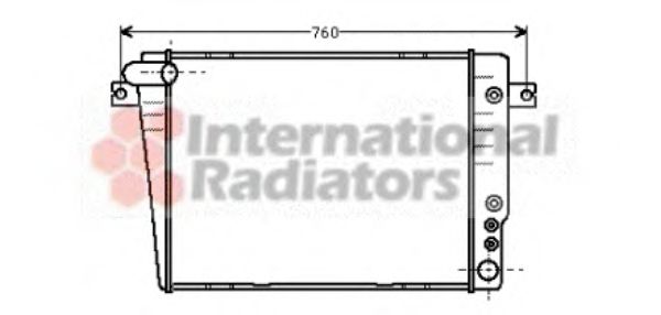 Imagine Radiator, racire motor VAN WEZEL 06002020