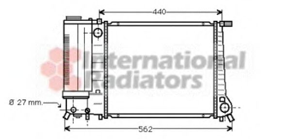 Imagine Radiator, racire motor VAN WEZEL 06002081