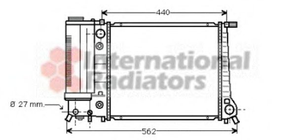 Imagine Radiator, racire motor VAN WEZEL 06002082