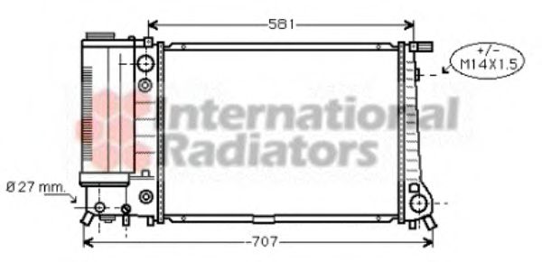 Imagine Radiator, racire motor VAN WEZEL 06002105