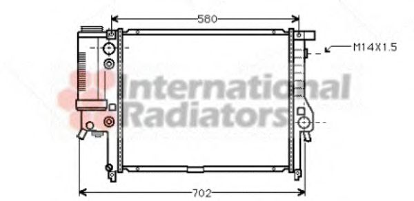 Imagine Radiator, racire motor VAN WEZEL 06002122