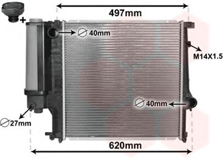 Imagine Radiator, racire motor VAN WEZEL 06002124